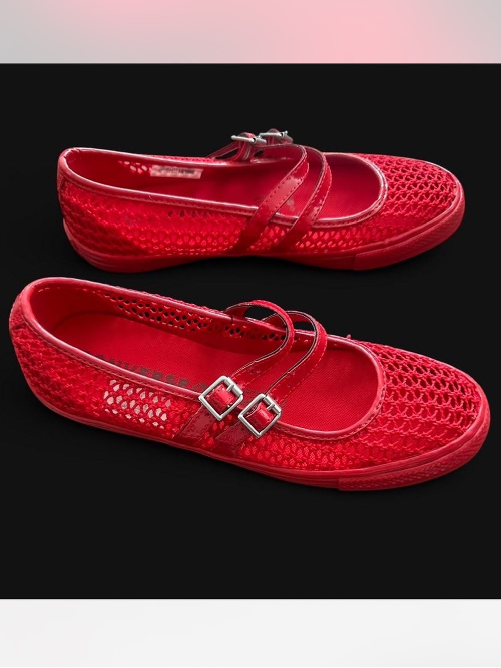 Converse Mesh Buckle Mary Jane New 8.5 - Picture 2 of 4